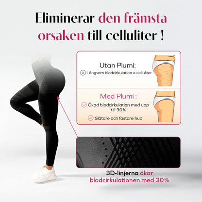 3D Plumi Leggings | Svart